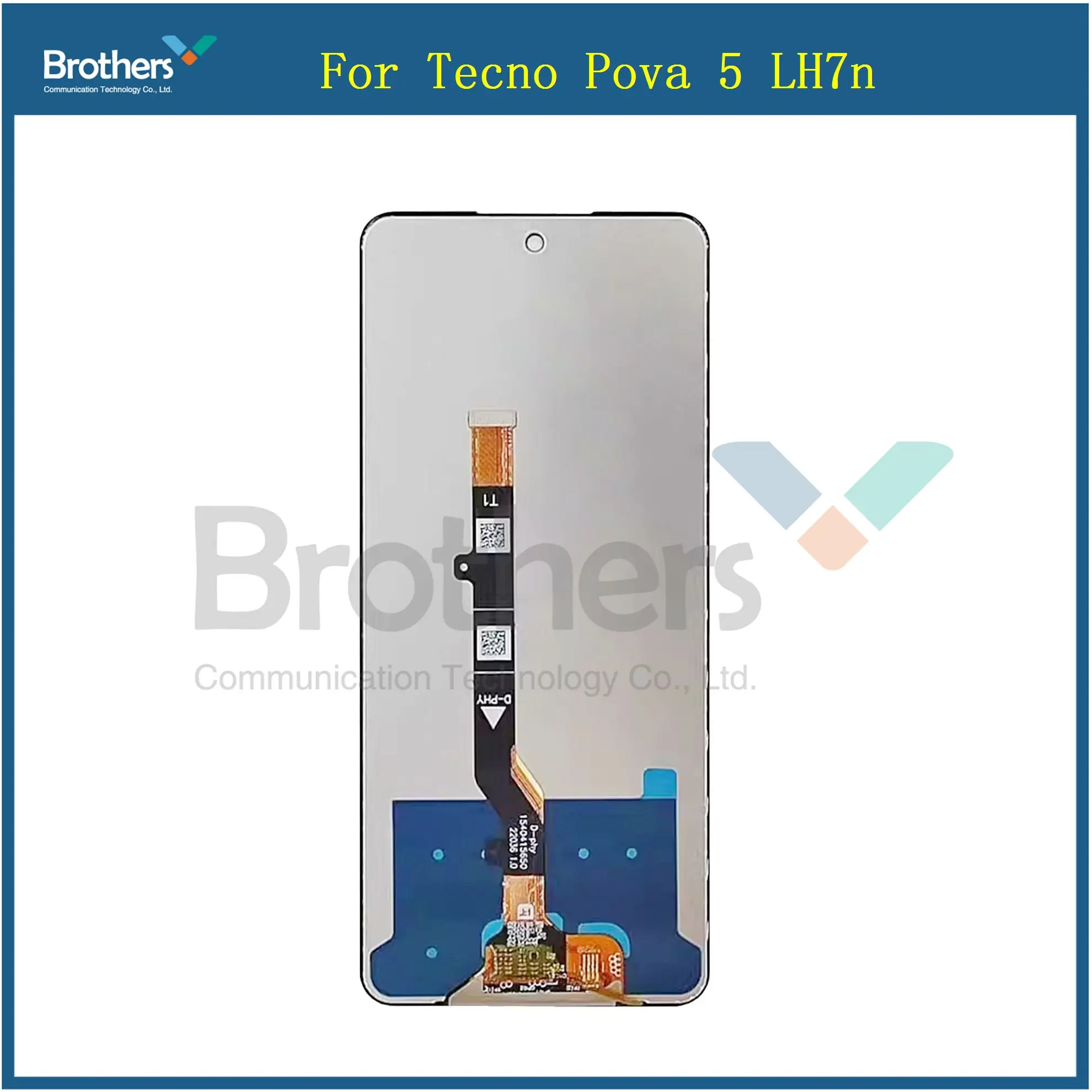 For Tecno Pova 5 LH7n LCD Display Touch Screen Digitizer Assembly Parts With Frame