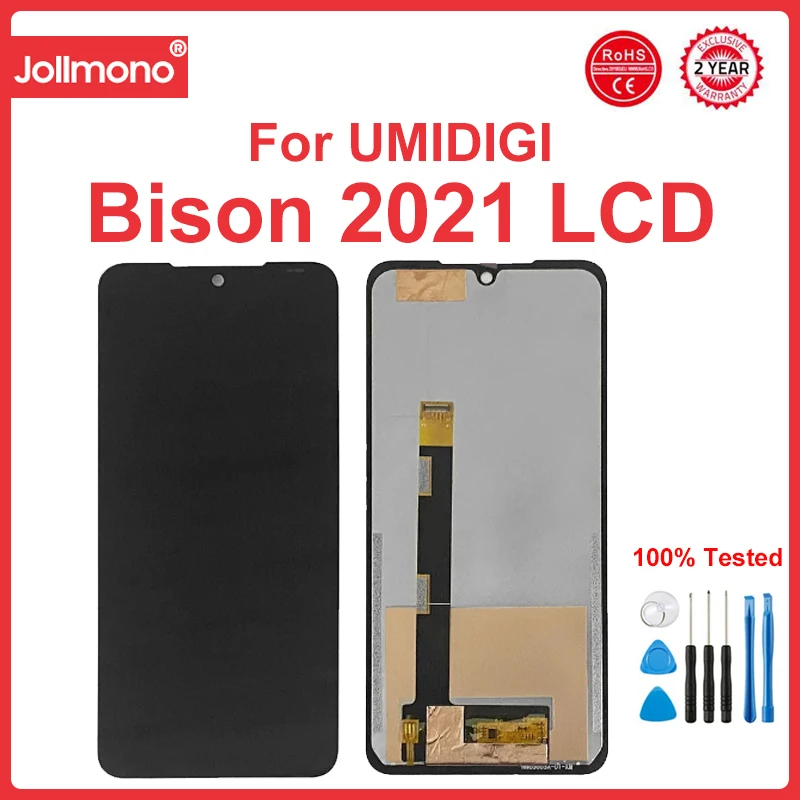 Tested For UMIDIGI Bison LCD Display Touch Screen Assembly LCD Sensor For Umidigi Bison 2021 Bison Pro LCD Pantalla