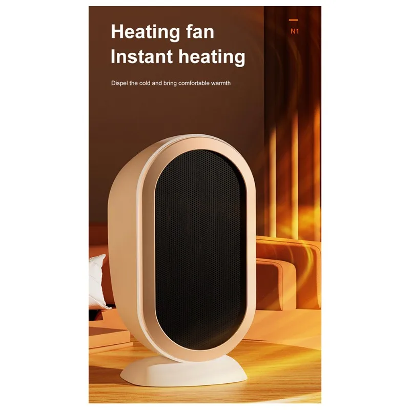 -November Quiet Operation Mini Heater 1200W-Portable Fast Heating, Safety Features For Office And Home Use EU Plug