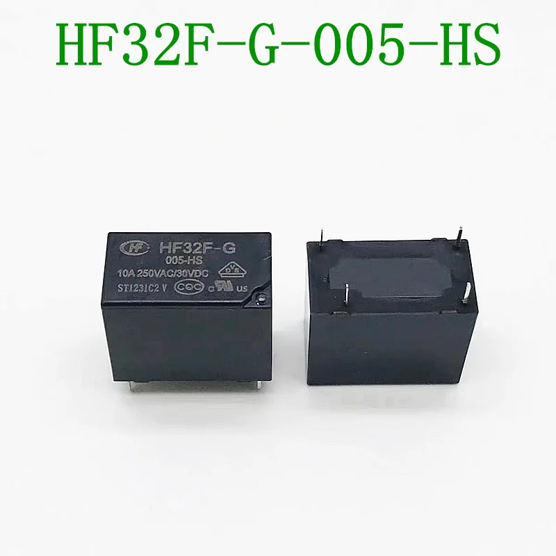 5Pcs/lot Power Relays JZC- HF32F-G -005-HS JZC-32F-012-HS JZC-32F-G 024-HS 5V 12V 24VDC 10A/250VAC 4PIN