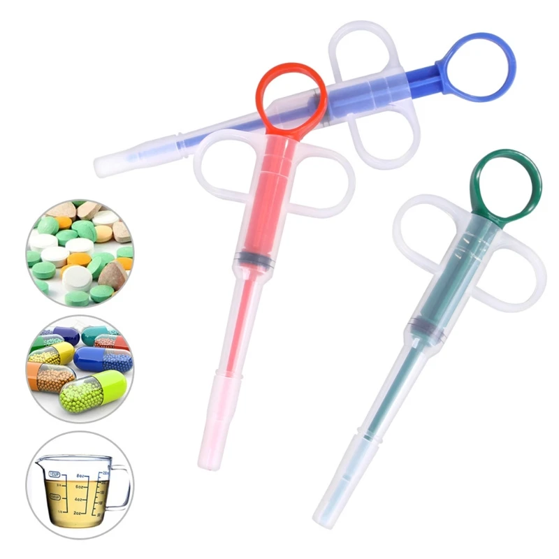 Pill Popper Syringe Pet Medicine Feeder Dog Medicine Cat Pill Lance Syringe for Pet Pills Poppers Sniffer Poppers Jungle Juice 3