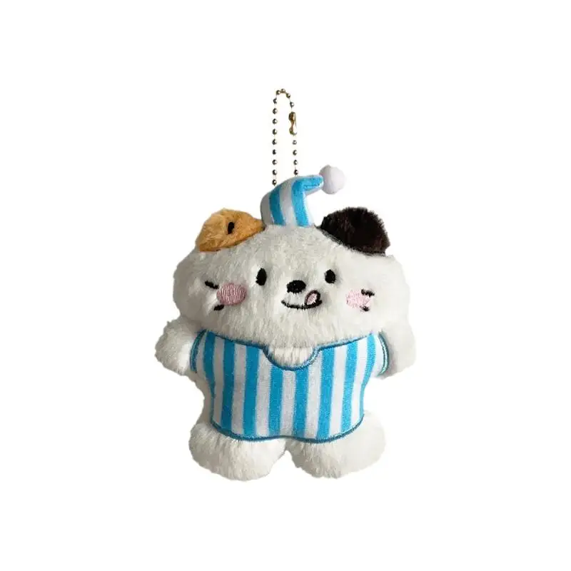 Portachiavi Peluche a Forma di Gatto Cartoon, Ciondolo Decorativo per Zaino e Borsa, Regalo per Bambini