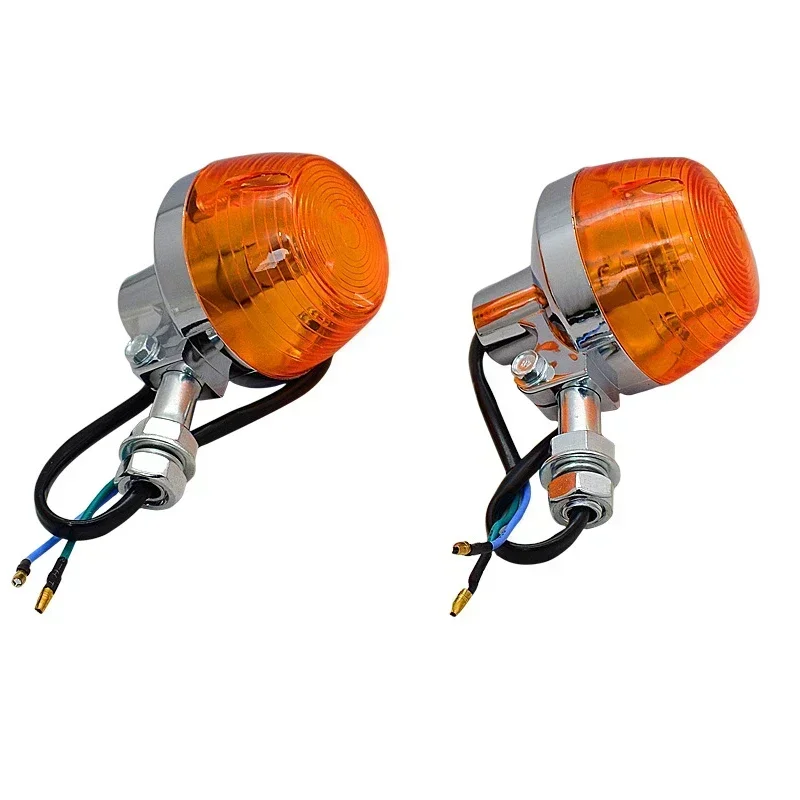 2/4 قطعة دراجة نارية بدوره أضواء الإشارة الوامض المؤشرات الأمامية الخلفية لهوندا XL100 C70 CT70 CT90 CB350 CM400 CB450 CB750 #6