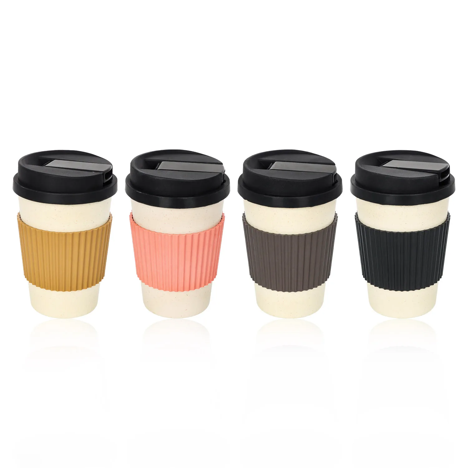 Biodegradable Coffee Cup Pipe with Cup Cover Biodegradable Coffee Cup Coffee Cup Pipe with Cup Cover