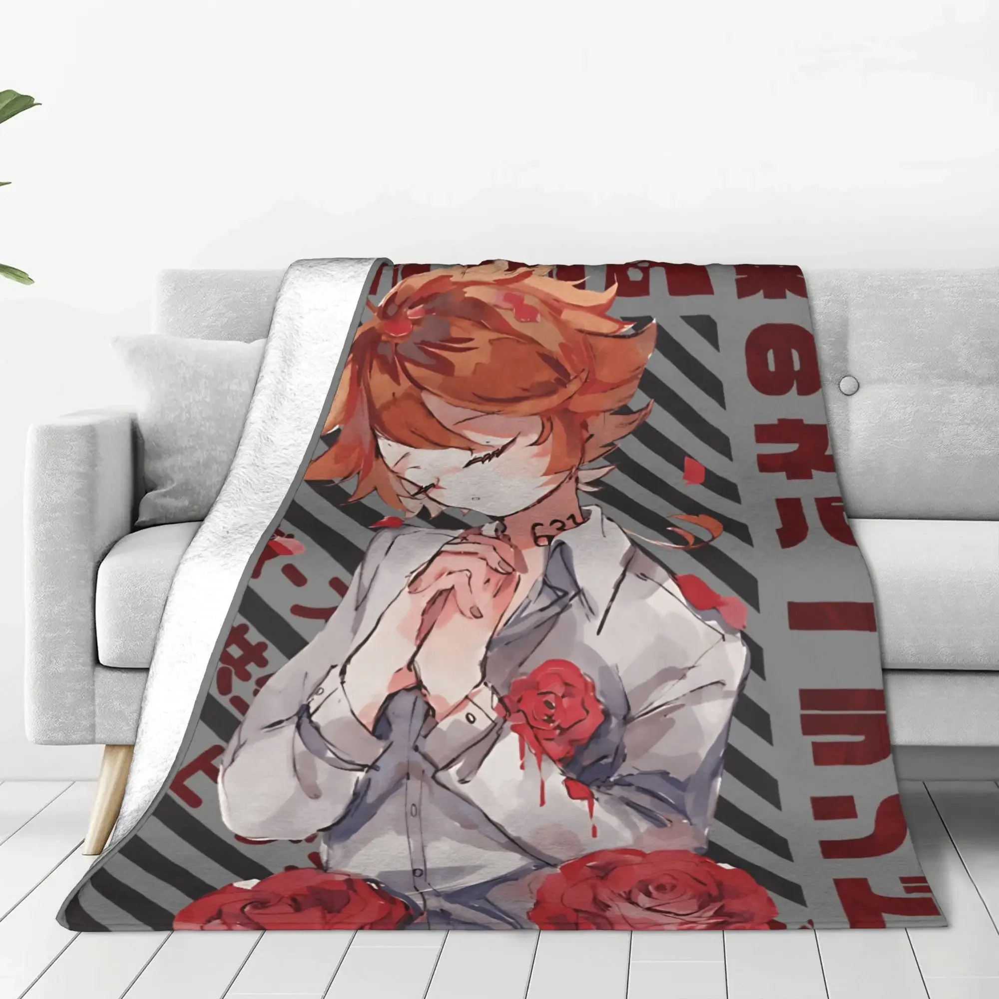 بطانية رمي من الفلانيل الناعمة الدافئة لأريكة السرير، نمط نيفرلاند إيما الموعود، مثالي لديكور المنزل والسفر