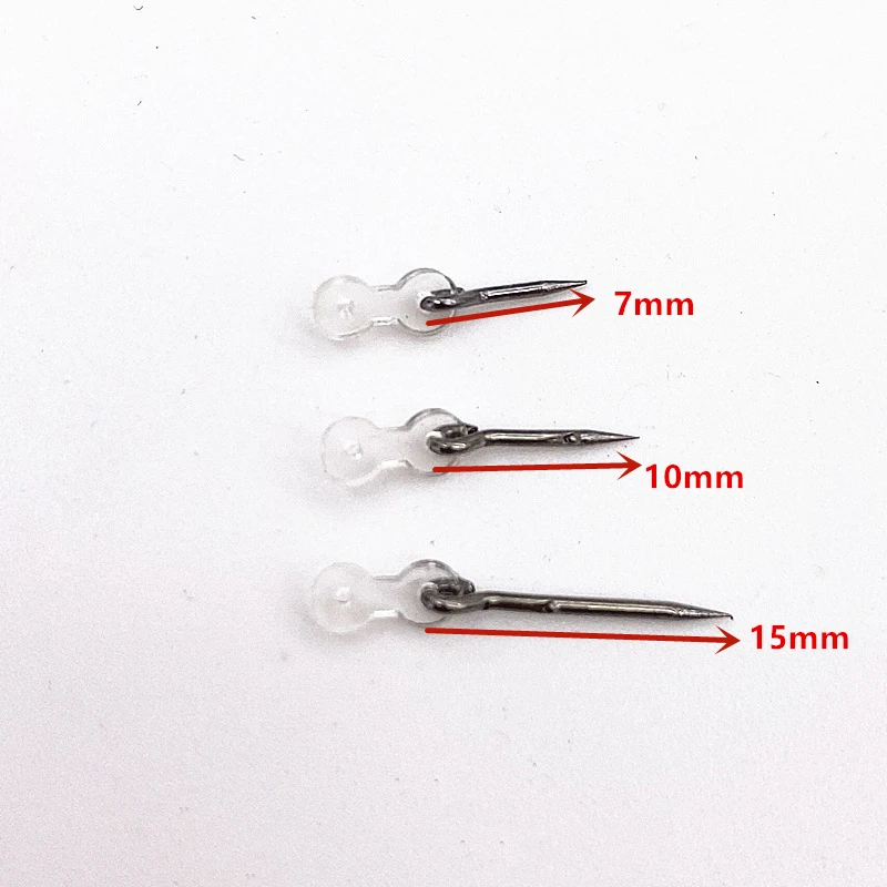 10 قطعة الطعم المعدني سبايك الكارب الصيد اكسسوارات الطعم ستينغ Boilies دبوس مع واضح المطاط الذرة روني الشعر تلاعب الكارب المغذية معالجة