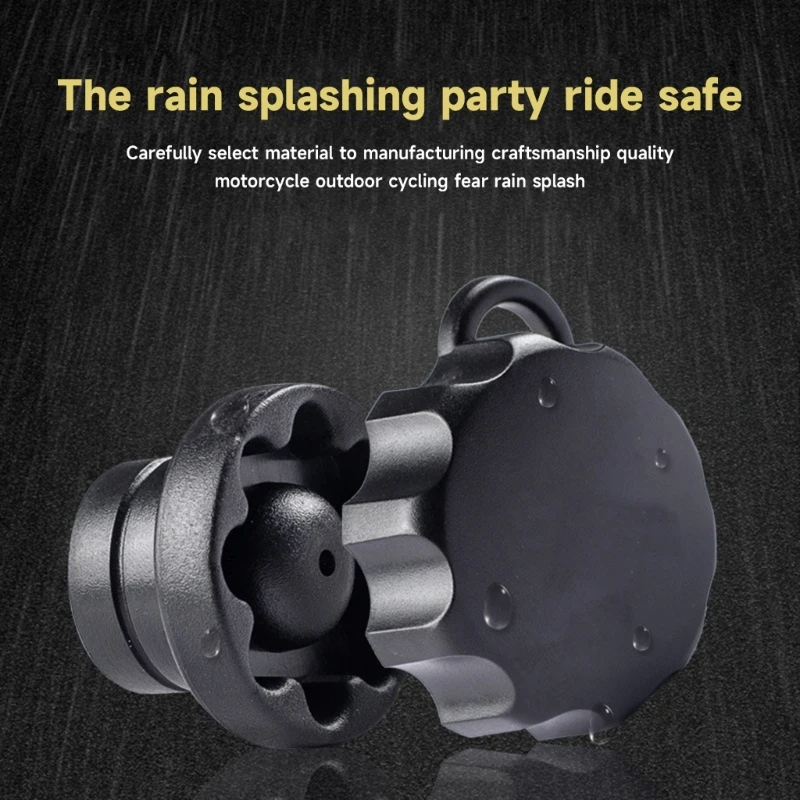 Motorcycle Anti-Theft Lock Security Knob Rain-Proof ABS Knob for Navigation Bracket Mobile Phone Holder Adjustable