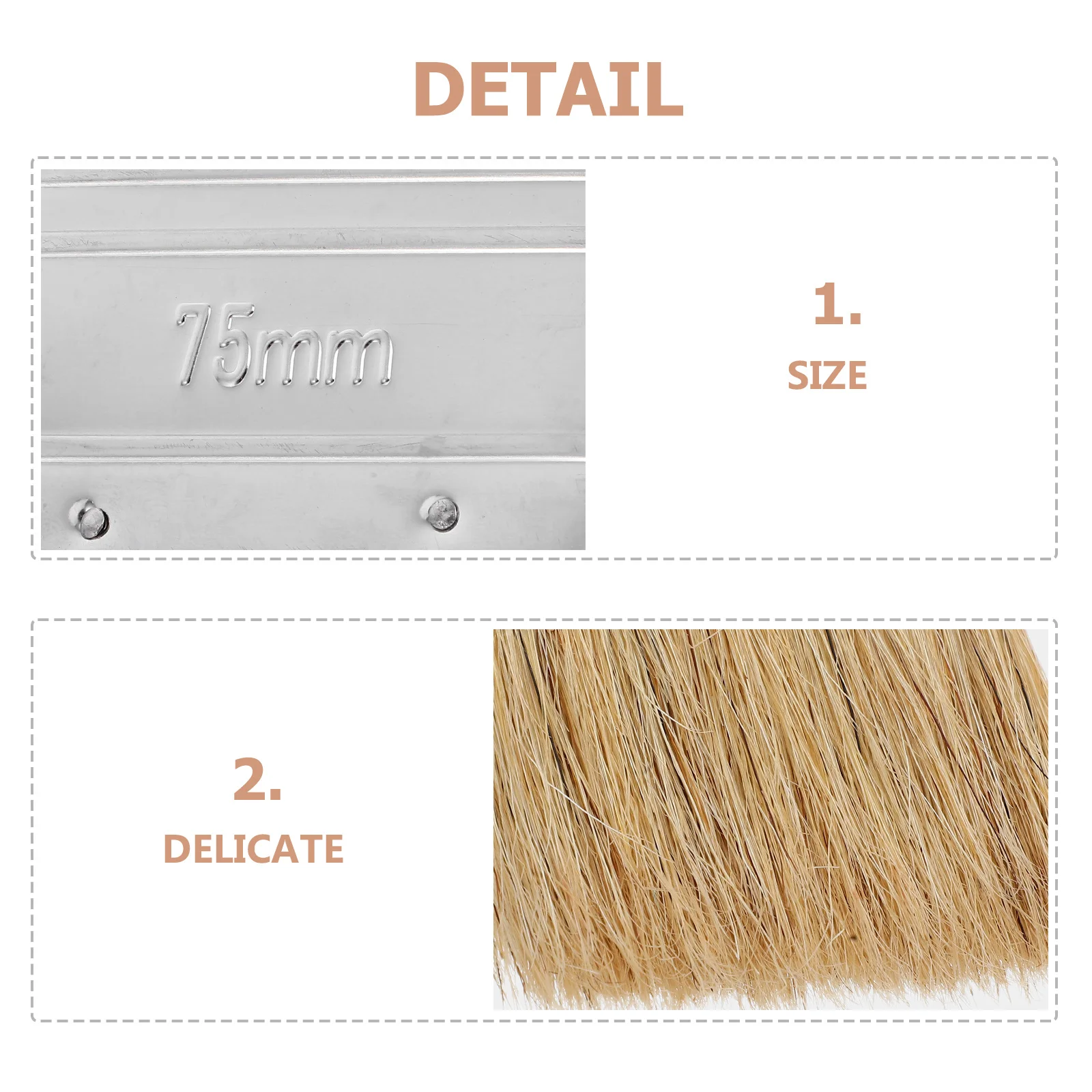 플랫 양면 아트 브러쉬 천연모 오일 아크릴 페인트용 전문가급 페인팅 도구 텍스처링 블렌딩용