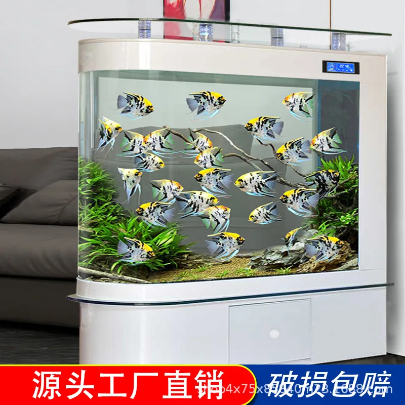 

Аквариум-экосистема Chuanghai Bullet Goldfish Tank для дома и гостиной, средний и большой, стеклянный, напольный, от производителя