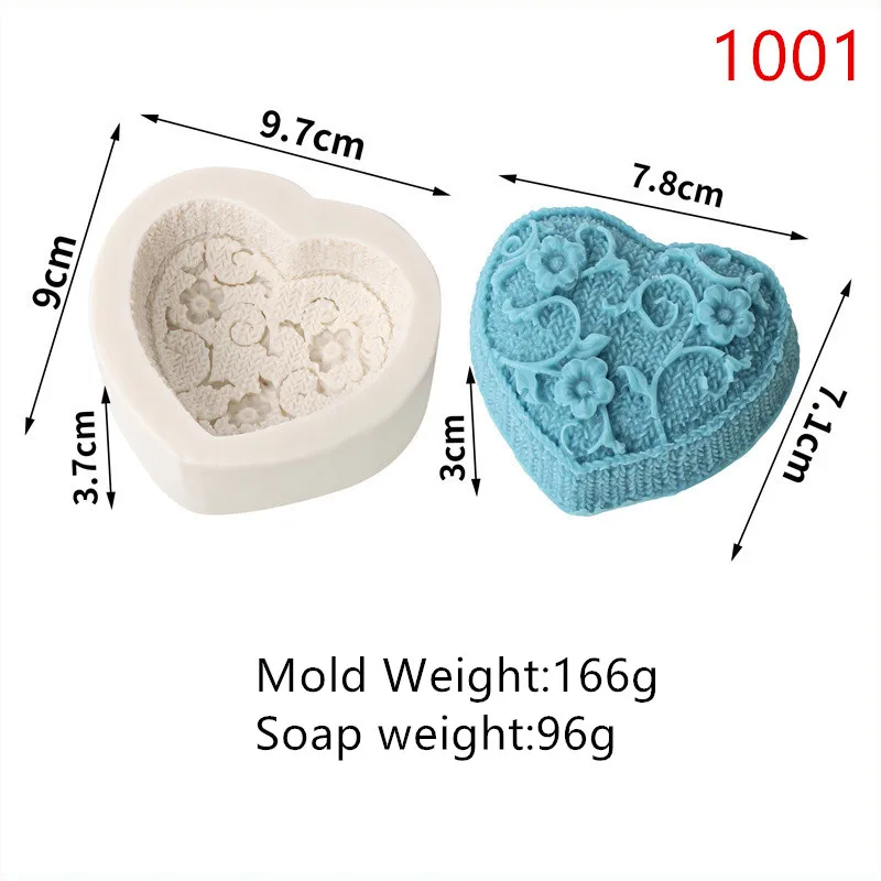 3D Square Soap Mold Designs DIY  Vintage Pattern Waves Starry Sky Modeling Hand-Made Silicone Mold
