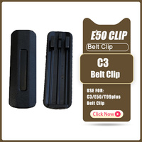 Walkie Talkie E50/T99plus Belt Clip With Screws For Baofeng BF C3 Two-Way CB Radio Belt Clip BF-E50 Baofeng Accessories