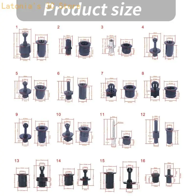 Set mit 10 hochwertigen Lautsprechergitter-Befestigungselementen, DIY-Lautsprecherabdeckungsbefestigungen, Reparatur – Detail 6