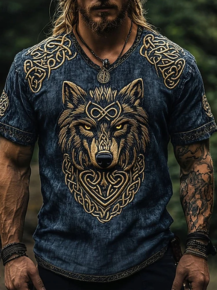 style Outdoor Street Men's Fashionable T-shirt 3D Printed Men's Fitness T-shirt Daily Casual Sports Short-sleeved Tops