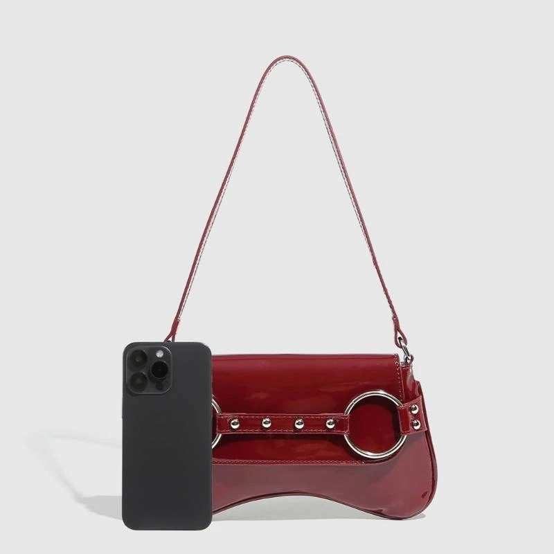 

E8FB Saddles Crossbody Shoulder Bag Handbag Sweet Clutch Purse with Closure
