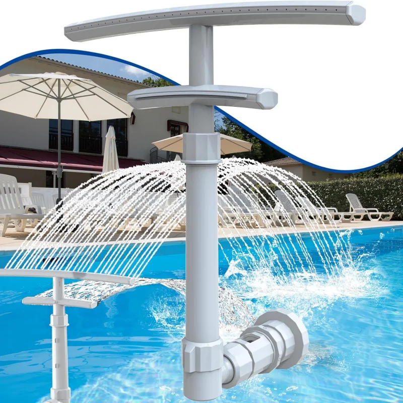 1pc Double-layer Adjustable Pool Fountain Accessory, Capable of 360 ° Rotation, Easy To Install, Suitable for Pool Parties