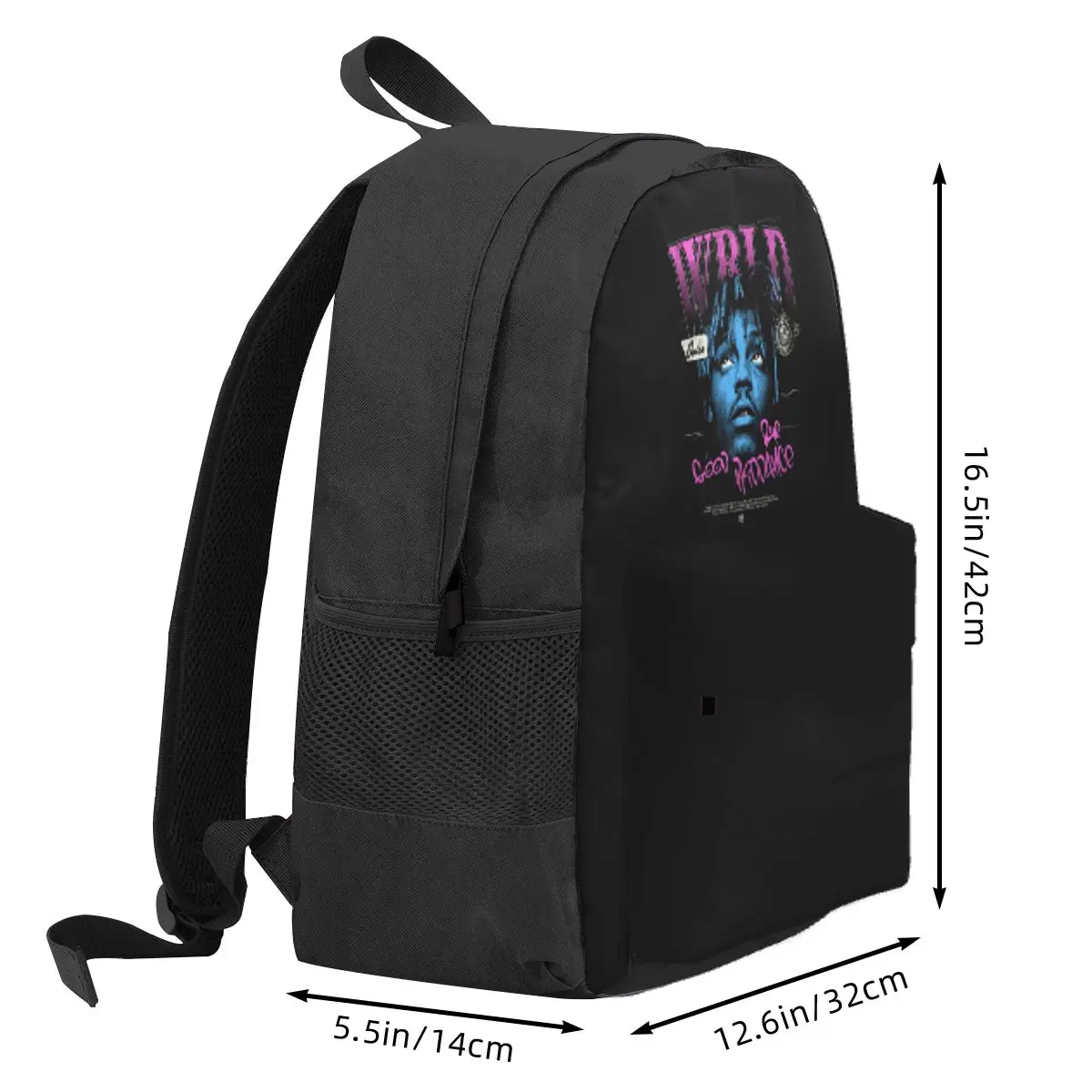 Juice Wrld Streetwear Backpack Daypack Large Capacity Boys Girls BookBag School Bag Shoulder Bags for Men Women