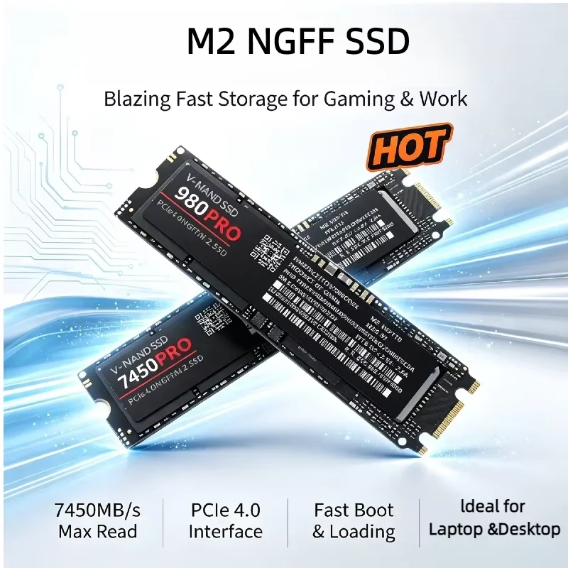M.2 SSD 500GB 1TB 2TB 4TB 2026 New High Performance Internal Solid State Disk M2 Hard Drive For Desktop PC Gaming Laptop