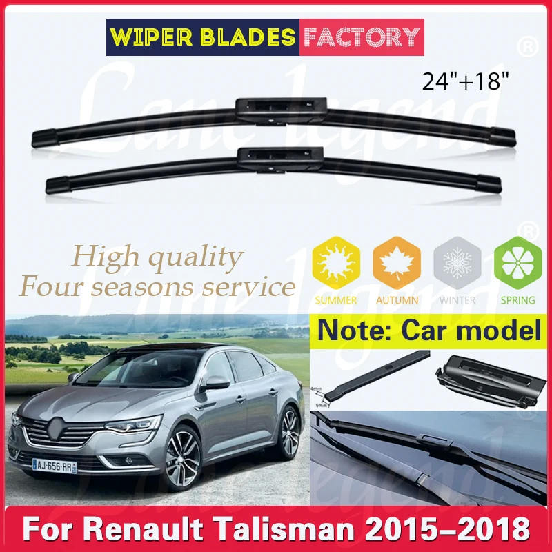 Car Wiper Blades For Renault Talisman 2015 2016 2017 2018 Windshield Windscreen Front Window Blades 24