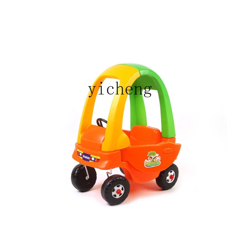 Tqh Naughty Castle Thickened Children's Toy Car Kindergarten Playground Stroller Children's Help Walker