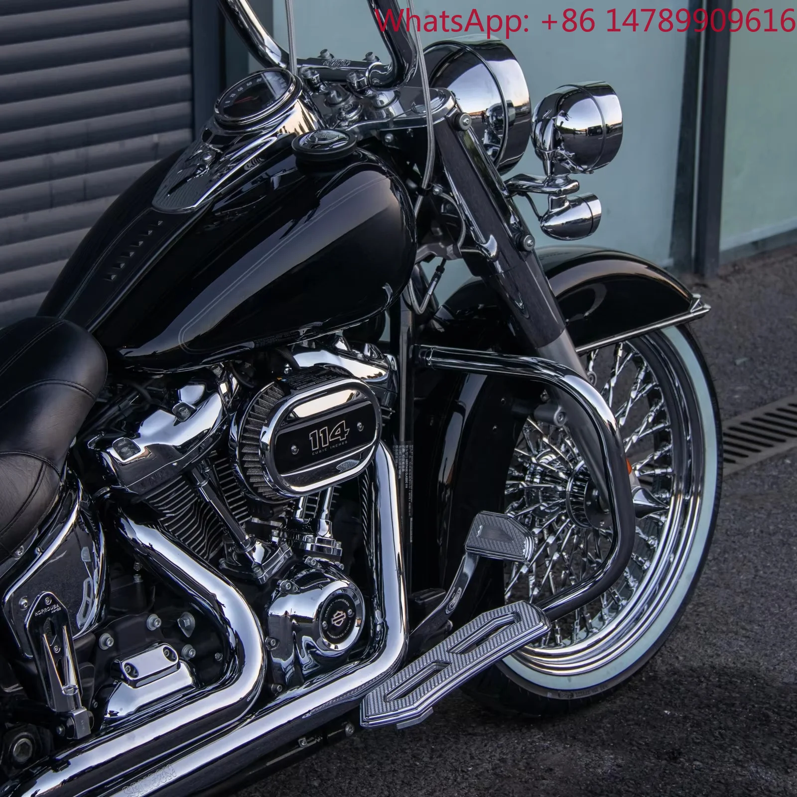 Sexy Durable Wheel Rim Chrome Twisted Spoke Wheel Front 21*3.25'' /Rear 16*3.5''for Harley 2012-later Heritage Slim DeluxeMotorc