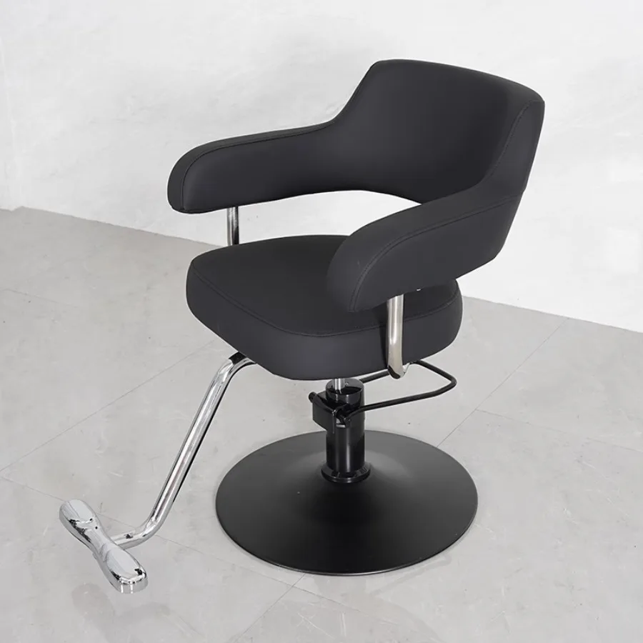 Hydrolic Barber Chair Tool Luxury Gray Black Professional Barber Chair Luxery Portable Mobile Euro Style Sandalye Salon Chair