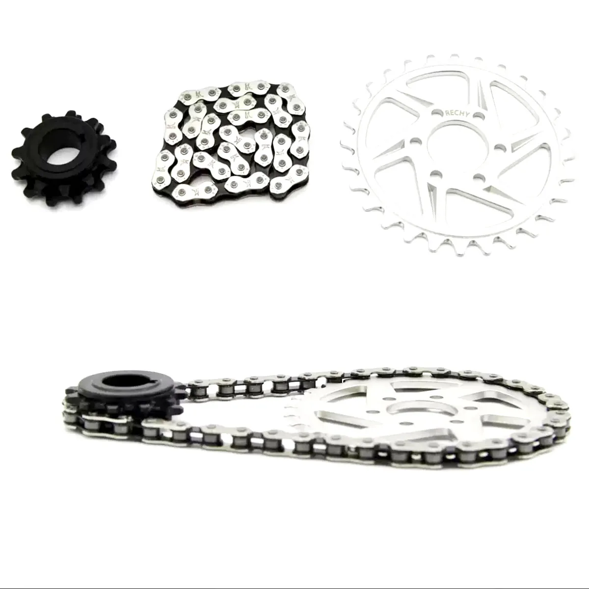 Super ebike Chain Kits Light bee modified first stage transmission kit metal chain Climbing Chain More Torque Kits