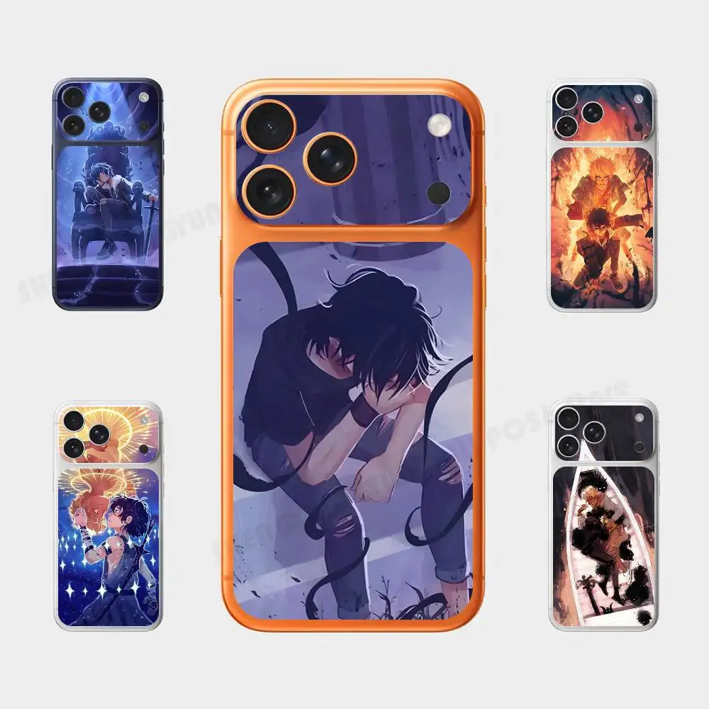 Nico di Angelo Will Solace Plain Decal Skin For IPhone18 17 Pro ProMax Back Film Cover Wrap Anti-scratch Durable Sticker