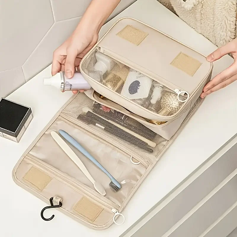 

Waterproof Cosmetic Bag, Portable Wash Bag, Large Capacity Cosmetic Bag