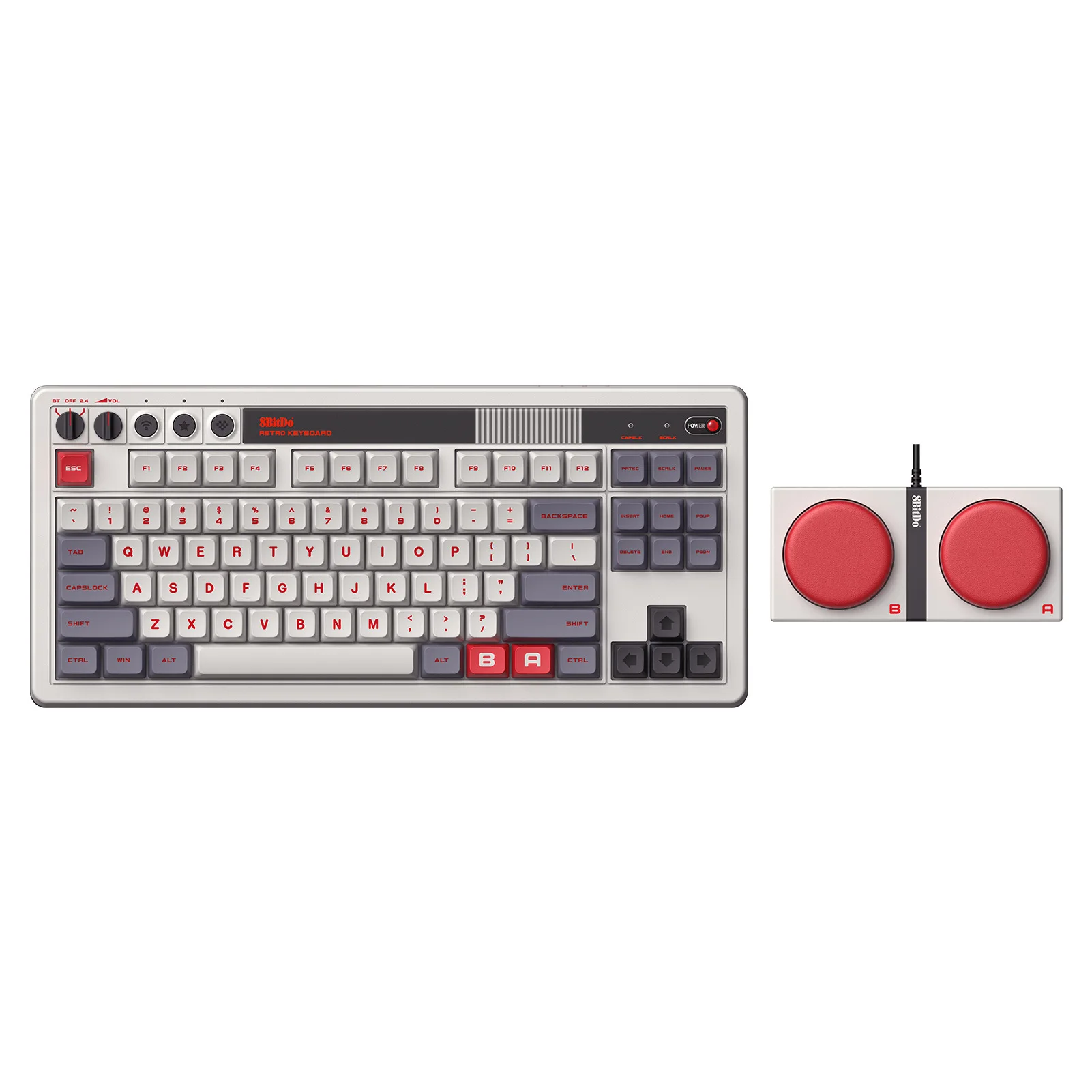8Bitdo レトロメカニカルキーボード Bluetooth 2.4 グラム USB-C 87