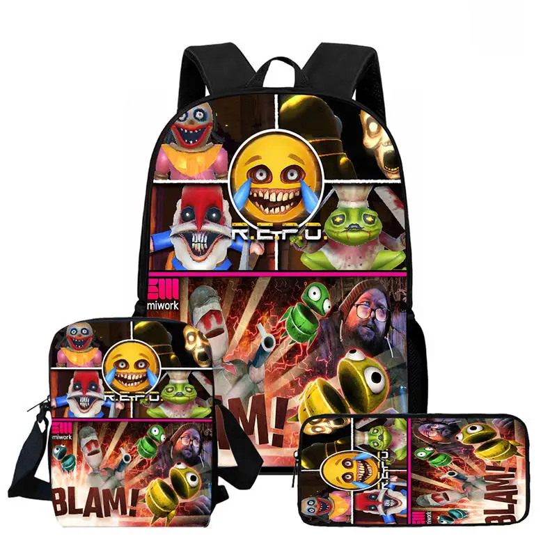 

Cartoon R.E.P.O Child School Backpack With Shoulder Bags Pencil Bags For Kindergarten,Light Weight School Bags For Boys Girls