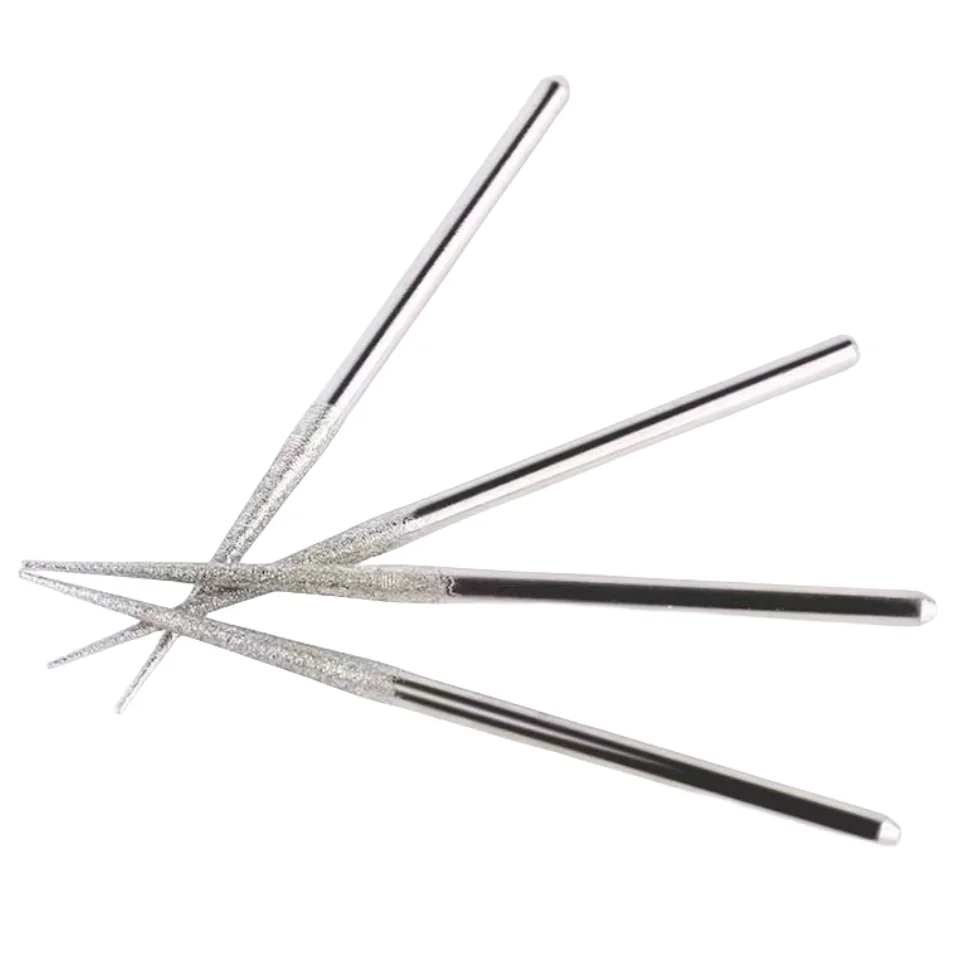 10pcs/bag Extend Long 70mm Diamond Grinding Burrs 3mm Shank for metal/glass/stone grinding with electric grinder rotary tool