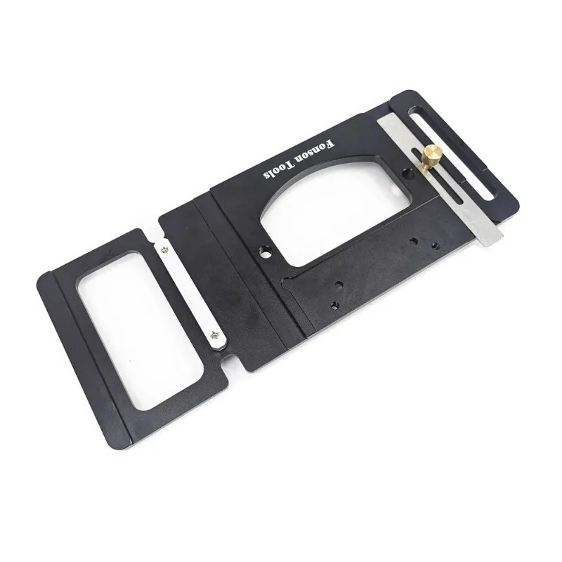 90° Angle Stop for Festool and Makita Rails ,Woodworking Track Saw Square Guide Rail Clamp Right Angle Positioning Plate