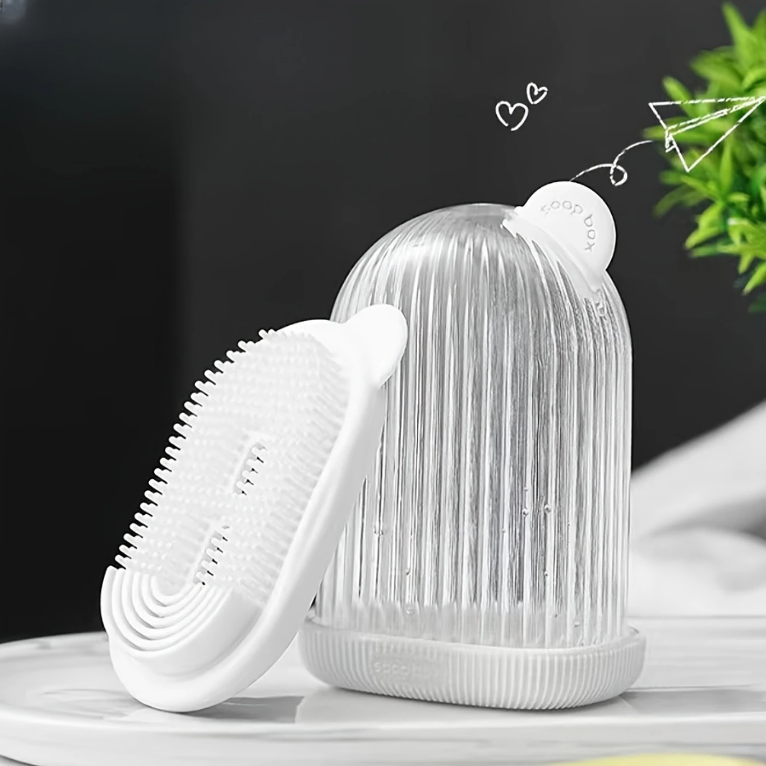 

1pc Portable Travel Soap Case, Creative Sealed Drainage Soap Box With Cover, Compact Plastic Soap Holder, Convenient For Busines