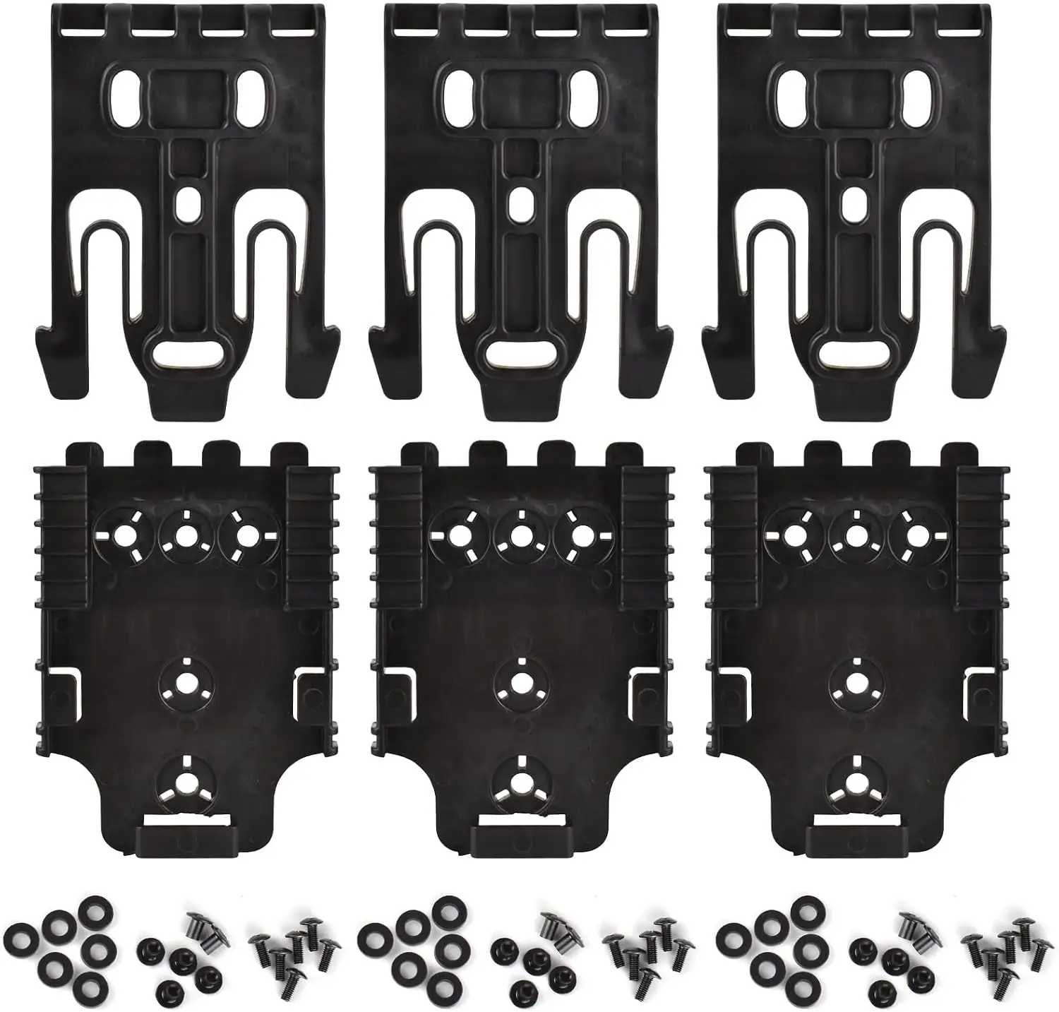 3PCS QLS Kit Quick Locking System Kit (QLS Kit), QLS 19 Locking Fork and QLS 22L Receiver Plate for Drop Leg Holster