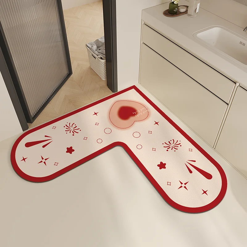 

Коврик для ванной Celebra L-aped, противоскользящий, влаговпитывающий, для кухни, прихожей, туалета, домашний декор