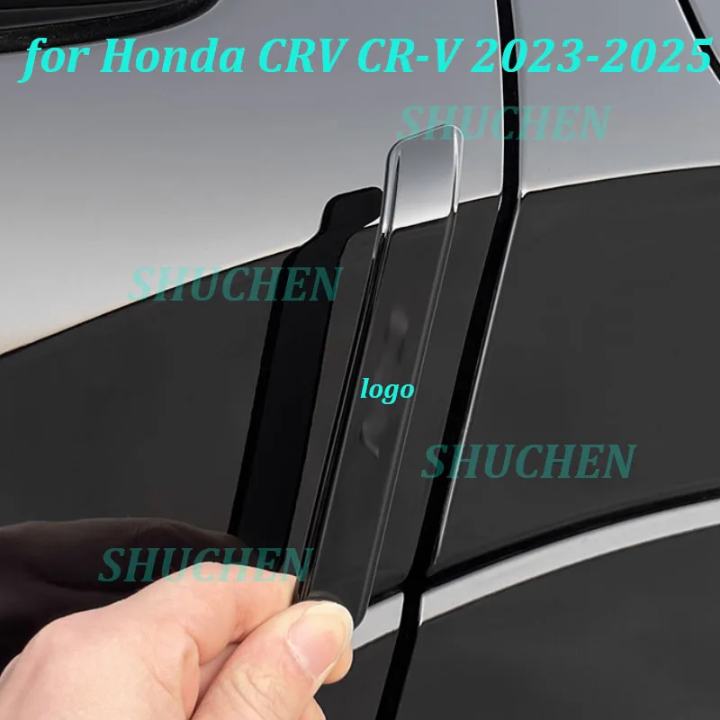 

Car Door Border Bumper Strip for Honda CR-V CRV 2023-2025 Rearview Mirror Anti-collision Protector ABS Trim Exterior Accessories