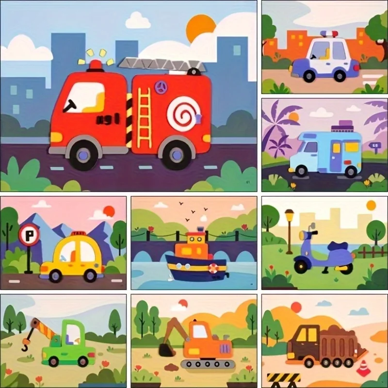 Puzzle adesivo in schiuma Eva 3D animale cartone animato fai-da-te 20 stili giocattoli educativi per l'apprendimento precoce fatti a mano per regalo per bambini