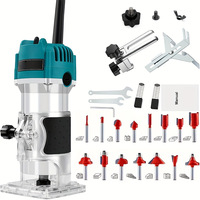 800W Electric Trimming Machine 6 Speed 30000RPM Woodworking Milling Engraving Hand Wood Edge Router Trimmer Home DIY Power Tools