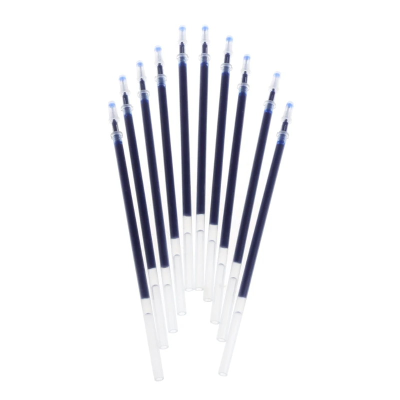 K1AA 10 pezzi 0.38mm 0.5mm ricarica penna a sfera con inchiostro Gel nero blu rosso fornitura di cancelleria