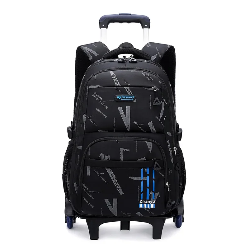 Elementary Trolley Backpack Senior High School Rolling Carry-on Luggage Book Bag with Wheels Bagpack for Teens Bolsa Masculina