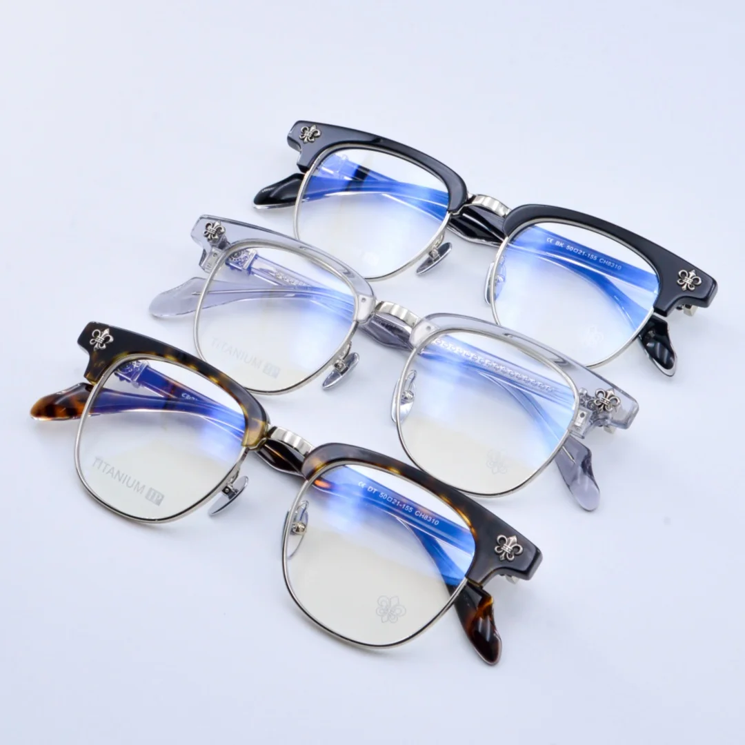 New Men Classic Large Frame Computer And Reading Myopia Optical Glasses Women Fashion Titanium Alloy Prescription Glasses Frame