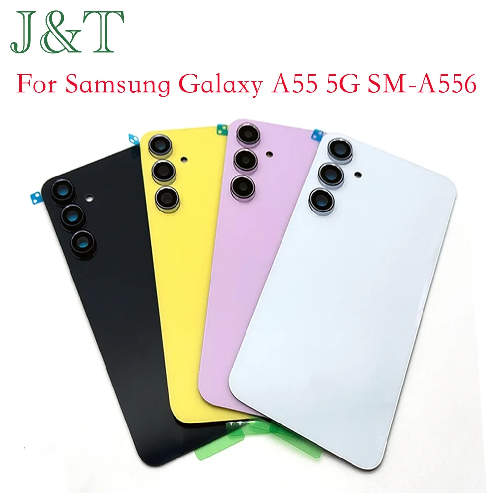 Back Cover Glass Replacement For Samsung Galaxy A55 5G SM-A556 Phone Battery Back Cover case Rear Door Housing Case Back cover