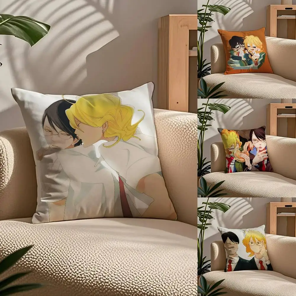 

D-D-Doushisei Anime Pillow Case Comfort Sofa Bed Silky Elegant Invisible Zipper Custom Decorative Cushion Cover