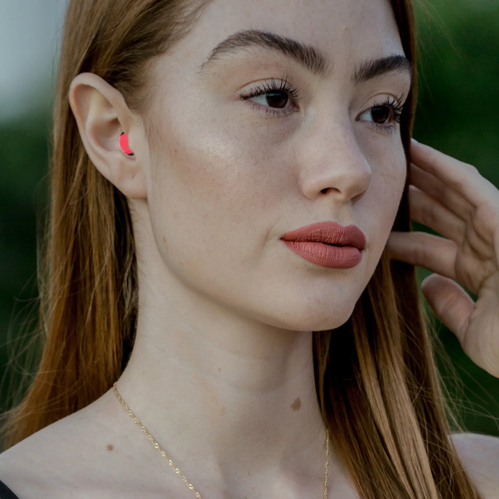 

48pcs Heart Shaped Ear Rings Acrylic Lightweight Smooth Stylish Unisex Party Dance Performance Ear Adornments