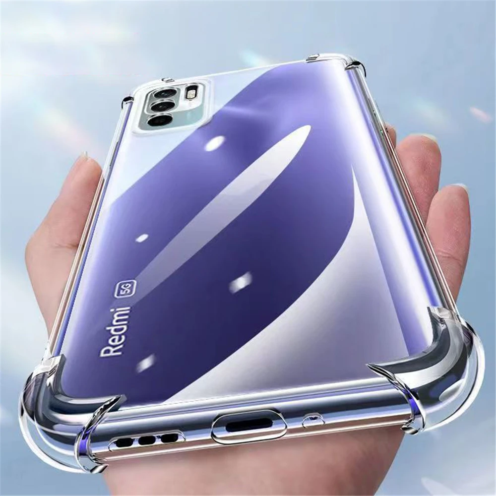 Shockproof Clear Soft Case For Xiaomi Redmi Note 12 13 Pro Plus 11 10 9 PRO Max 10S 11S 9S 8 8T 7 6 5 Pro Silicone Back Cover