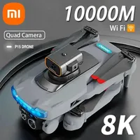 Xiaomi 10000m Professional Uav P15 Hd 8k Dual Camera Drone Obstacle Avoidance Optical Flow Positioning Brushless Upgraded Rc Toy
