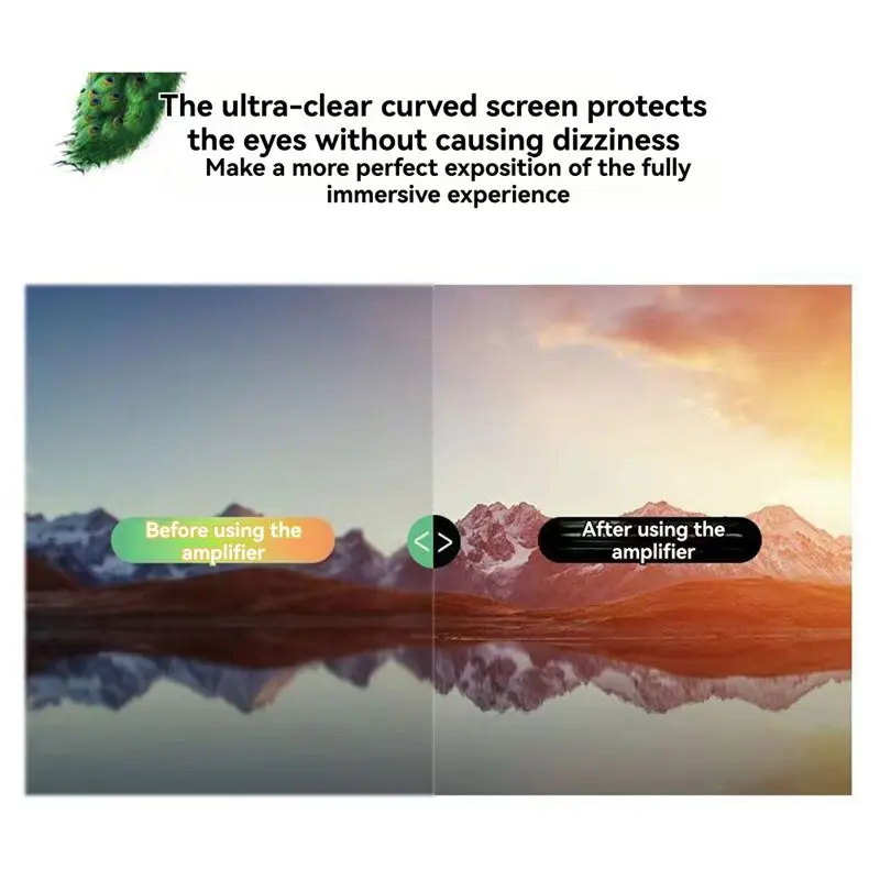 24-Hour Delivery Desktop Curved Screen Magnifier For Mobile Phones With Suction Cup, HD Video Amplification Eye Protector