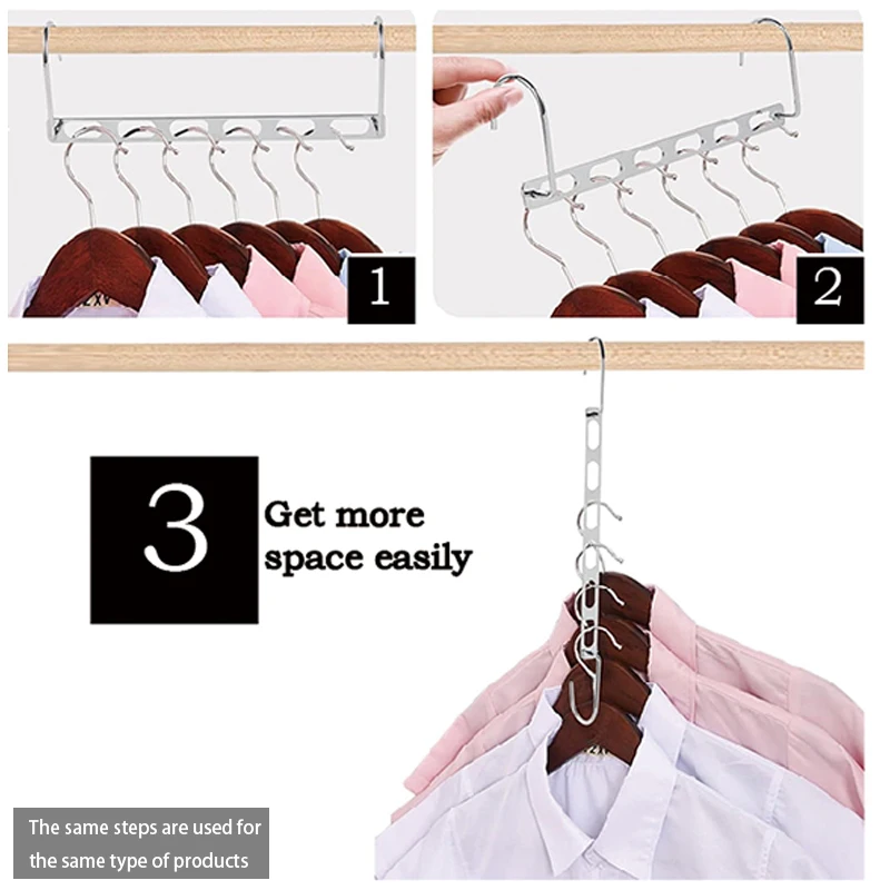 360-degree Rotating Diamond Magic Clothes Rack Creative Storage Magic Rotating Clothes Rack Storage Artifact