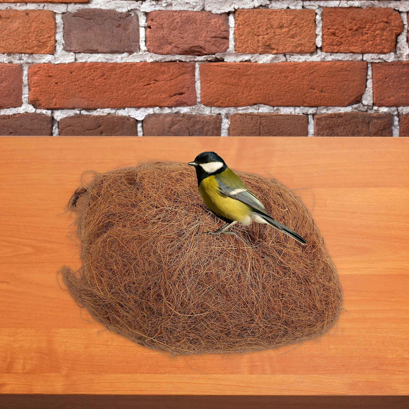 

Coconut Fiber Bird Nesting Bedding 100G Comfortable Nest Building Material Natural Bedding for Small Birds Animals Breathable