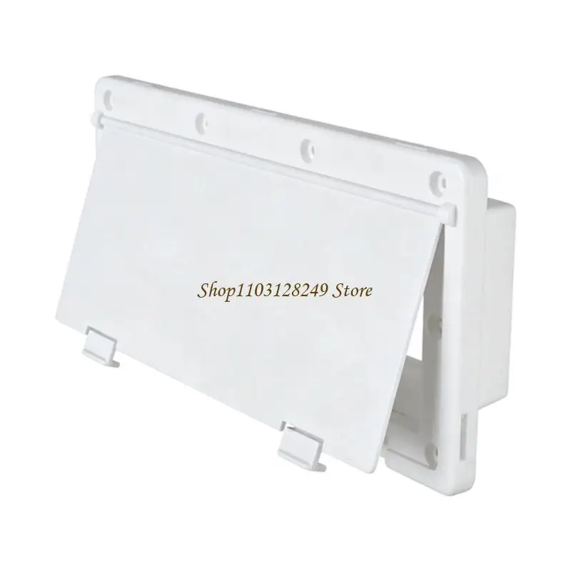 N5KD Motorhome Wall Vent Cover Exhaust Port Cap Protector, White ABS Exterior Part